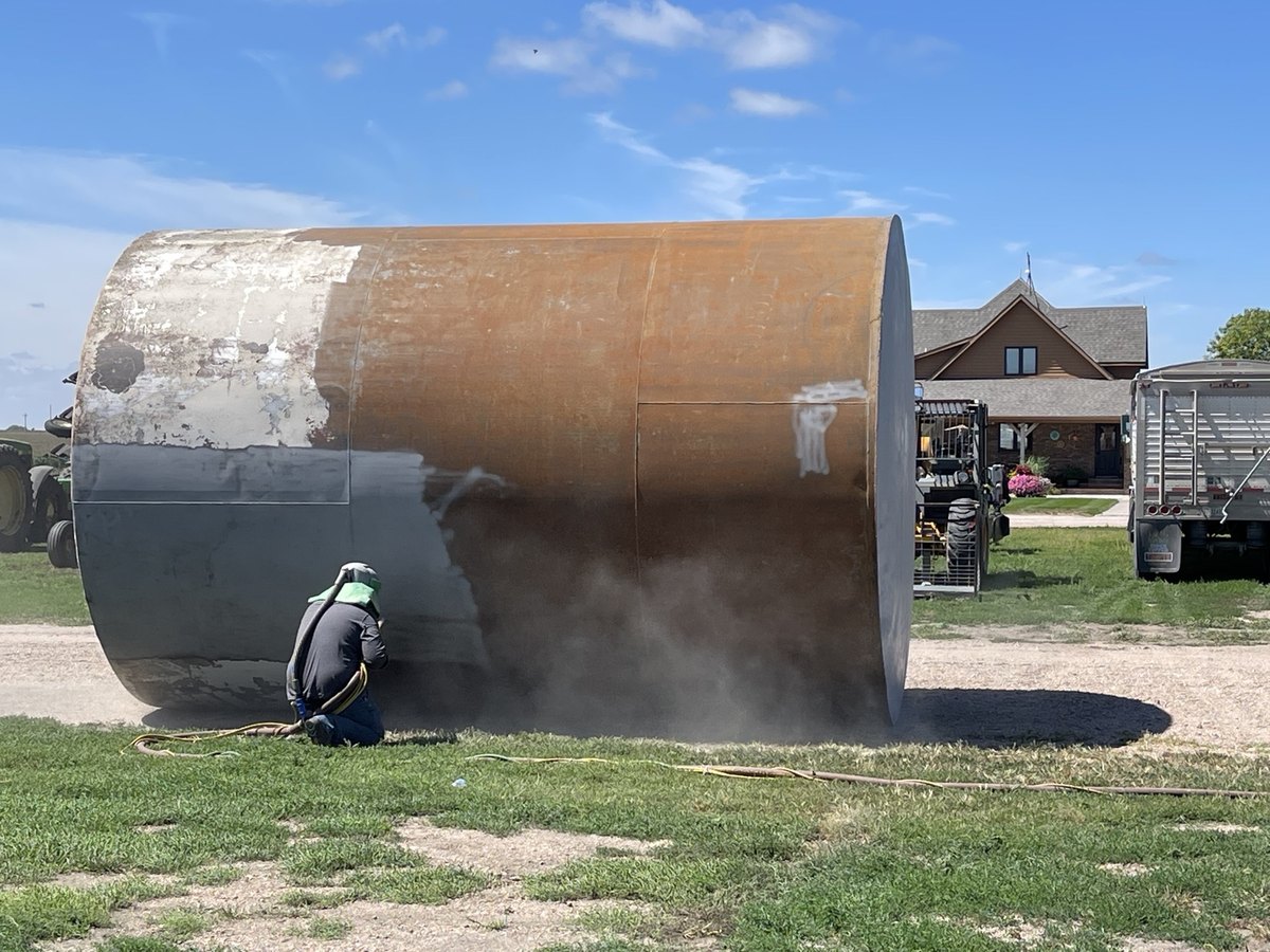Large Tank — Surface Prep